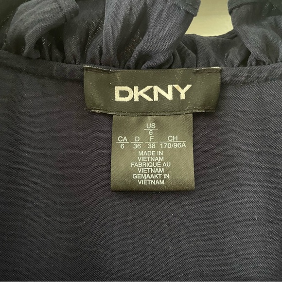 DKNY Tiered Navy Dress US Size 6 - Picture 4 of 4